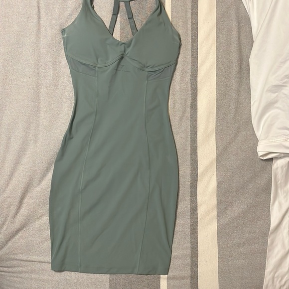 Sage green Whitney Simmons gym shark dress - Picture 4 of 6